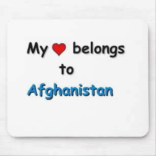 My heart belongs to Afghanistan Mouse Mat