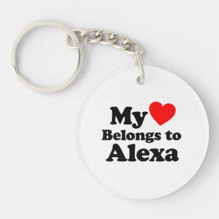 My Heart Belongs to Alexa Key Ring