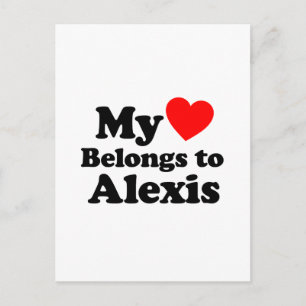 My Heart Belongs to Alexis Postcard