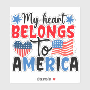 My Heart Belongs to America - Patriotic Love-66625