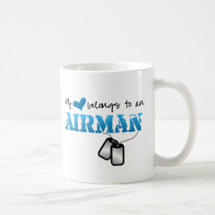 My Heart Belongs to an Airman Coffee Mug