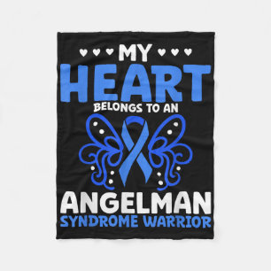 My Heart Belongs To An Angelman Syndrome Warrior A Fleece Blanket