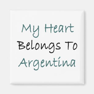My Heart Belongs To Argentina Magnet