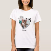 My Heart Belongs To Cat Lover Pet Photo T-Shirt (Front)