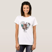 My Heart Belongs To Cat Lover Pet Photo T-Shirt (Front Full)
