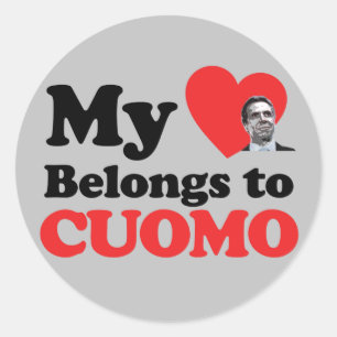 My Heart Belongs to Cuomo Classic Round Sticker