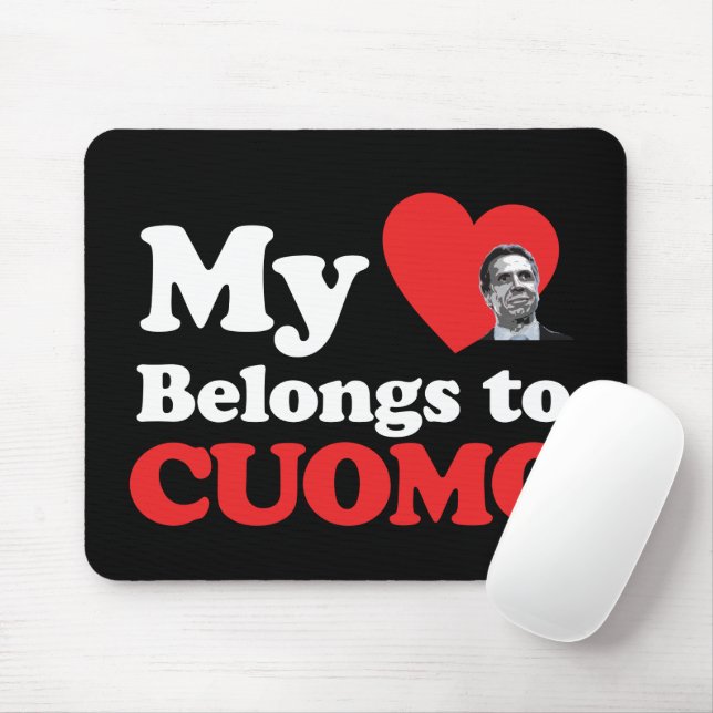 My Heart Belongs to Cuomo Mouse Mat (With Mouse)