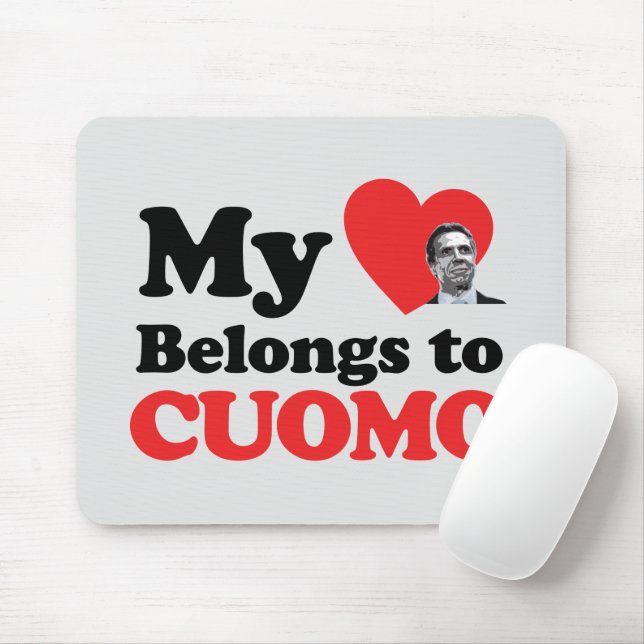 My Heart Belongs to Cuomo Mouse Mat (With Mouse)