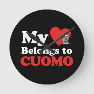 My Heart Belongs to Cuomo Round Clock
