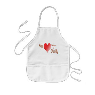 My Heart Belongs to Daddy  Kids Apron