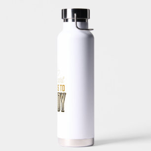 My Heart Belongs to Daddy Vintage Typography Shirt Water Bottle