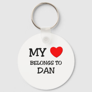 My Heart Belongs to Dan Key Ring
