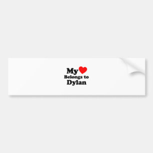 My Heart Belongs to Dylan Bumper Sticker