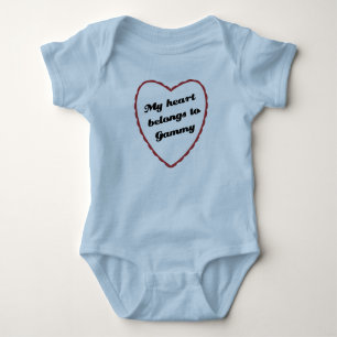 My Heart Belongs to Gammy Baby Bodysuit