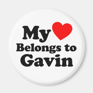 My Heart Belongs to Gavin Magnet