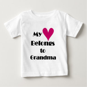 My Heart Belongs to Grandma Baby T-Shirt