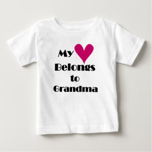 My Heart Belongs to Grandma Baby T-Shirt