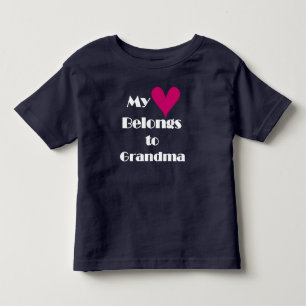 My Heart Belongs to Grandma Toddler T-Shirt