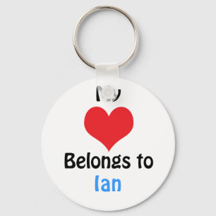 My heart Belongs to Ian Key Ring