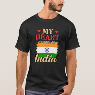 My Heart Belongs To India T-Shirt