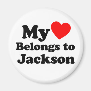 My Heart Belongs to Jackson Magnet