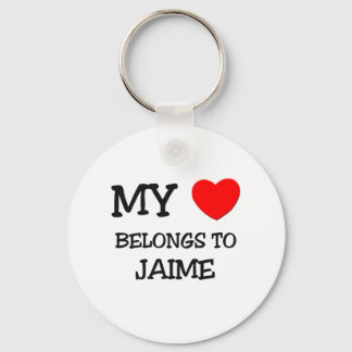 My Heart Belongs to Jaime Key Ring