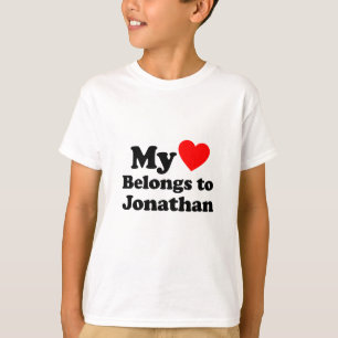 My Heart Belongs to Jonathan T-Shirt