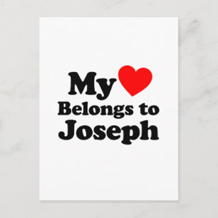 My Heart Belongs to Joseph Postcard