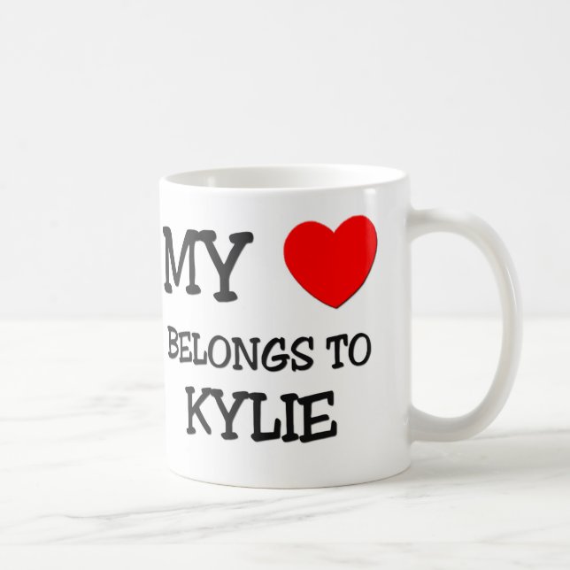 My Heart Belongs To KYLIE Coffee Mug (Right)