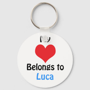 My heart Belongs to Luca Key Ring
