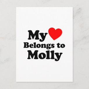 My Heart Belongs to Molly Postcard