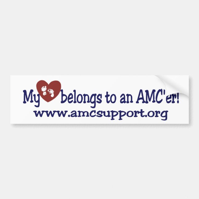 My Heart Belongs To My AMC'er Bumper Sticker (Front)