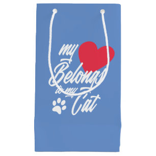 My Heart Belongs to My Cat Valentine   Gift Bag
