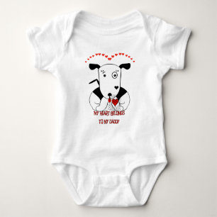My Heart Belongs to My Daddy Baby Bodysuit