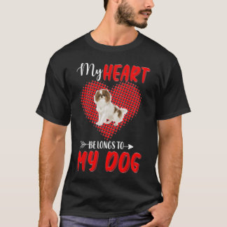 My Heart Belongs To My Japanese Chin Copy of Mens T-Shirt