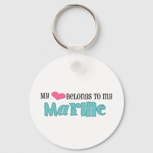 My heart belongs to my marine key ring