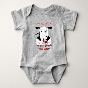 My Heart Belongs to My Mummy Baby Bodysuit