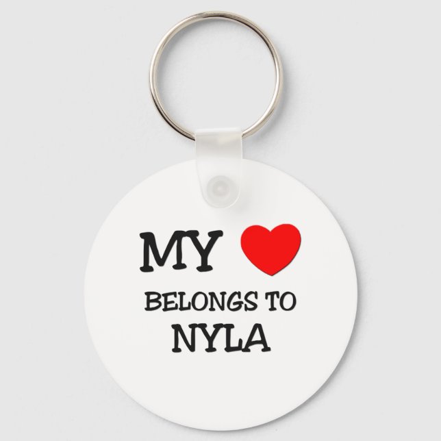 My Heart Belongs To NYLA Key Ring (Front)