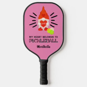MY HEART BELONGS TO PICKLEBALL Gnome Paddle