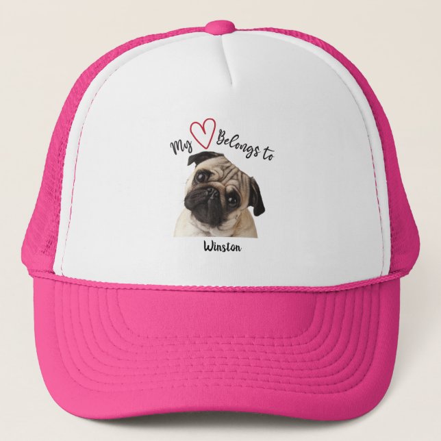 My Heart Belongs to Pug Hat (Front)