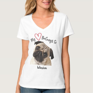My Heart Belongs to Pug T-Shirt