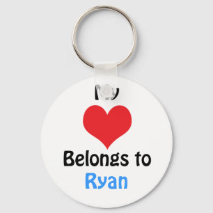My heart Belongs to Ryan Key Ring
