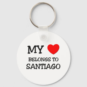 My heart belongs to SANTIAGO Key Ring