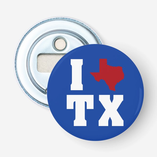 My heart belongs to Texas Bottle Opener (Front)