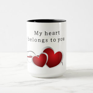 My heart belongs to you mug