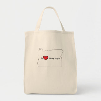 My Heart belongs to you Oregon canvas bag