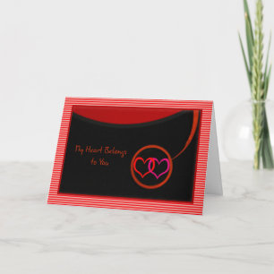 My Heart Belongs to You Valentines Card