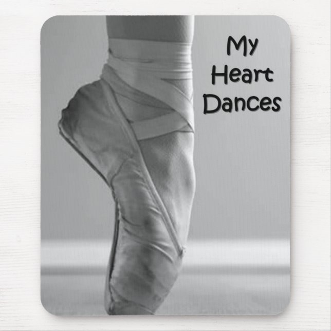 MY HEART DANCES BALLERINA SHOES MOUSEPAD (Front)
