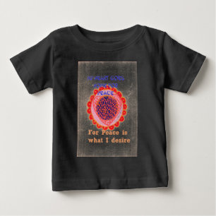 "My Heart Goes Home for Peace" Art Print Baby T-Shirt