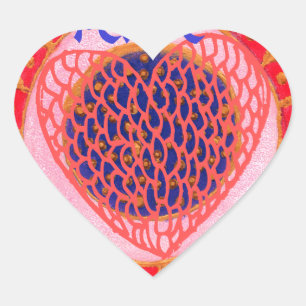 "My Heart Goes Home for Peace" Art Print Sticker